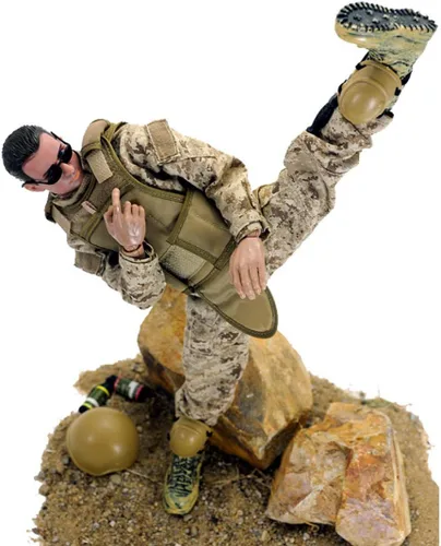 Miniatura 4 de Juego de figuras de acción militares de 12 pulgadas, juego de figuras de acción a escala 1/6 con armas y accesorios