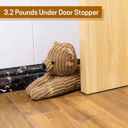 Miniatura 6 de SWISSELITE Tapón de 36 pulgadas para debajo de la puerta, bloqueador de ruido decorativo para puerta, tapón de aire para animales con peso de 1.43