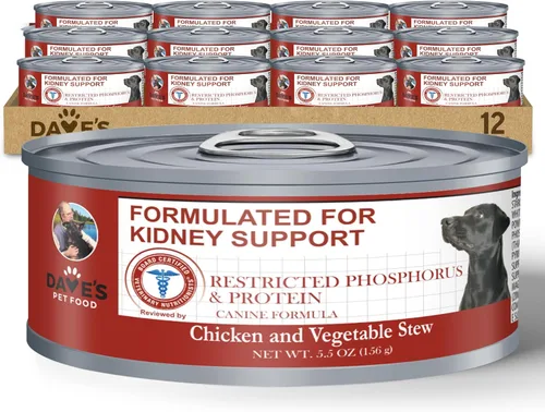 Miniatura 12 de Dave's Pet Food Kidney Care - Alimento para perros (paté de atún), nueva receta. Alimento húmedo renal para perros, bajo en fósforo, soporte renal