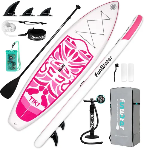FunWater Inflatable Ultra-Light Stand Up Paddle Board for All Skill Levels with Premium SUP Paddleboard Accessories,Non-Slip Comfort Deck for Youth
