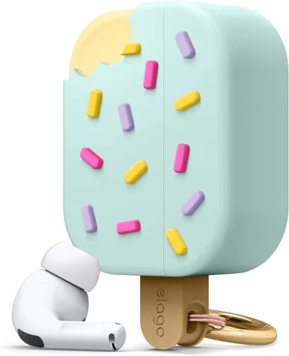 Miniatura 12 de elago - Funda con llavero para audífonos AirPods Pro de Apple en forma de helado. Azul (Arándano)