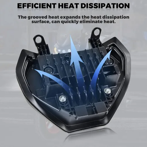 Miniatura 3 de Faro LED para Yamaha MT07 MT09 FZ09, Faro Delantero LED Lámpara Frontal con Haz Alto y Bajo Luz de Señal de Giro Luces Blancas de Circulación