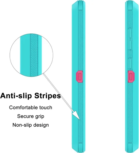 Miniatura 6 de Funda para Galaxy A51 4G (no compatible con la versión A51 5G), a prueba de golpes, resistente, resistente, de goma de plástico duro, 2 capas, funda