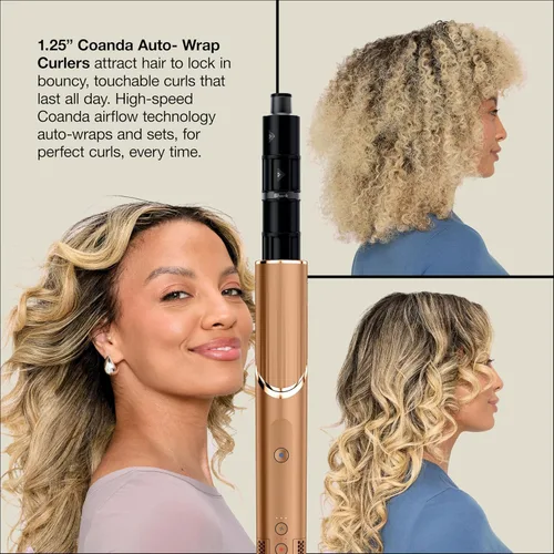 Miniatura 2 de Shark FlexStyle Air Multi-Styler y sistema de secado Cepillo secador de pelo para soplados con rizadores Coanda de envoltura automática, cepillo