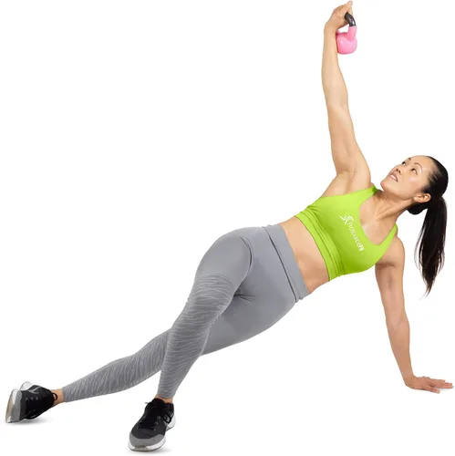 Miniatura 3 de ProsourceFit Vinyl Coated Cast Iron Kettlebells for Full Body Fitness Workouts