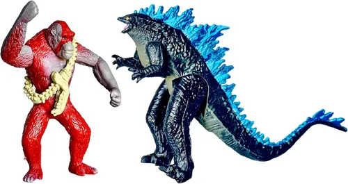 Miniatura 6 de TwCare Juego de 6 figuras de acción de Monster x Kong: The New Empire, Dinosaurio Dragón, Juguetes de Dragón, B.E.A.S.T. Guante Shimo Frost Bite