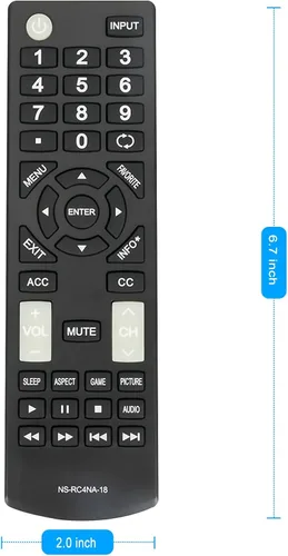Miniatura 4 de NS-RC4NA-18 - Control remoto reemplazado para Insignia TV NS-32D311NA17 NS-32D311MX17 NS-40D420NA18 NS-49D420NA18 NS-55D420NA18 NS-40D420MX18