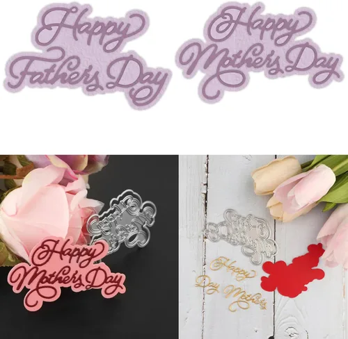 2 troqueles de corte de metal para tarjetas alfabetos, letras de metal para álbumes de recortes, manualidades, plantillas de grabado en relieve,