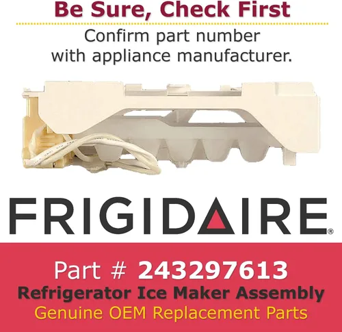 Miniatura 2 de Frigidaire 243297613 Conjunto de máquina de hielo para refrigerador