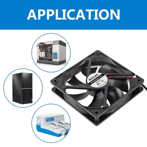 Miniatura 4 de Alinan 4pcs 4.724x4.724x0.984 in 5V Ventilador USB 2000RPM 66.3CFM 31.5dBA Computadora y Electrónica Ventilador de Refrigeración