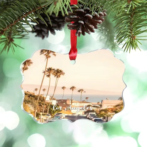 Miniatura 27 de Miami Florida, Estados Unidos, decoración de árbol de Navidad, recuerdos de ciudad de campo, recuerdos personalizados de Navidad 2023, decoración