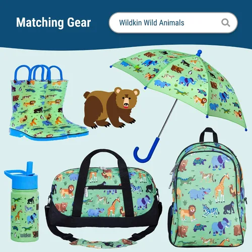 Miniatura 7 de Wildkin Toalla de playa para niños, 100% algodón, suave y absorbente, ideal para piscina y playa, animales salvajes