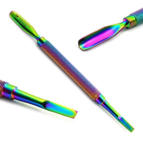 Miniatura 6 de Kit de manicura y pedicura profesional de 5 piezas, multicolor, empujador de cutículas, pinzas, pinzas, pinzas, pinzas, varita mágica