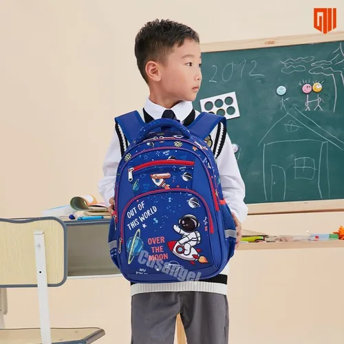 Miniatura 2 de Mochila para niños, mochila de jardín de infantes de 16 pulgadas, mochila de varios compartimentos, correa de pecho bolsillos laterales, 7 Mochila