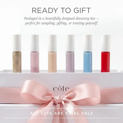 Miniatura 6 de Cote Shop Côte Beauty La Palette - Juego de mini esmaltes de uñas veganos sin gel, juego de regalo de tamaño de viaje, Clean Beauty, fabricado en La
