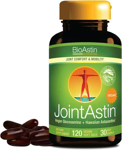 Nutrex Hawaii JointAstin - 12 mg, 120 cápsulas blandas - Suplemento de apoyo articular con glucosamina y bioastin astaxantina hawaiana - Suplemento