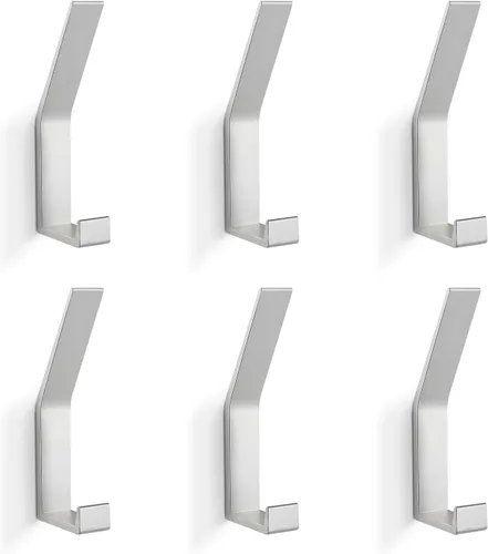 Miniatura 19 de Ganchos para Perchero Montados en la Pared, Negro, 2 Paquetes, Ganchos de Cuerda para Toallas de Baño para Cocina, Puerta, Gabinete, Baño