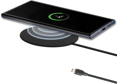 IJS Cargador inalámbrico ultradelgado universal rápido - Cargador de teléfono compatible con todos los teléfonos inteligentes - Almohadilla de carga
