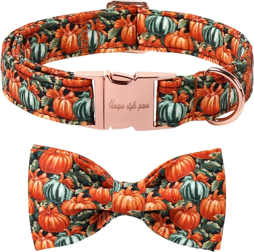 Miniatura 9 de Unique style paws Collar de perro para el día de San Valentín con lazo de flores, collar de cachorro de corazón azul, el mejor regalo para niños