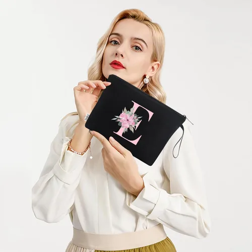 Miniatura 6 de Vavabox A-Z Bolsa de maquillaje personalizada, regalos de cumpleaños para mujeres y mamá, regalos para mejor amiga, bolsa de cosméticos para novia