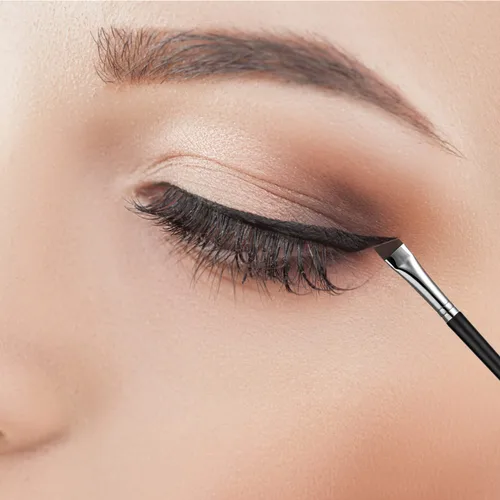 Miniatura 4 de Precision Gel Eye Liner Brush - Pinceles para delineador de ojos en ángulo fino, herramienta de maquillaje de ojos con cerdas sintéticas, ángulo