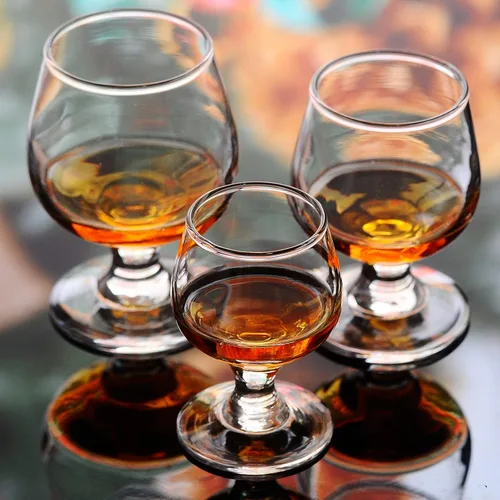 Miniatura 3 de Valeways Juego de 6 mini vasos de chupito de 1.75 onzas, transparentes, súper lindos, perfectos para degustar brandy - Snifters de vidrio