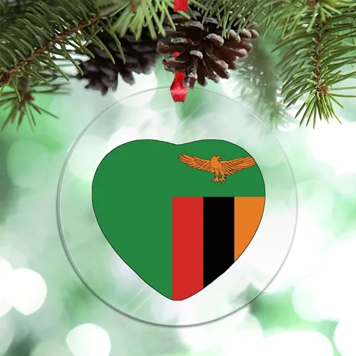 Miniatura 22 de Adorno de Navidad personalizado de la bandera de Venezuela 2023, adornos de corazón para árboles de Navidad, acrílico país, ciudad, recuerdo