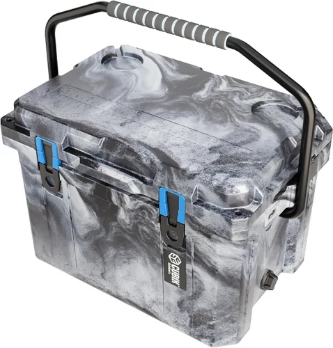 Cubix Outdoors - QuadraX - Enfriador rotomoldeado de 20 cuartos de galón - Retención de hielo de 5 días, hielera dura portátil con portavasos Urban