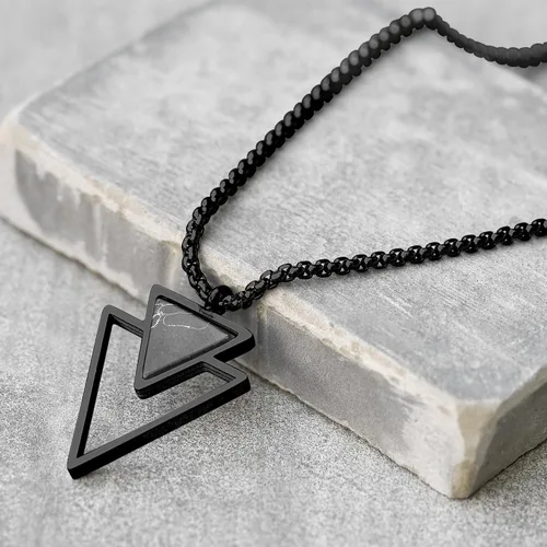 Miniatura 32 de Galis Collar para hombre, collar de cadena de plata de acero inoxidable de alta calidad para hombres, no se deslustra, cadenas para hombres