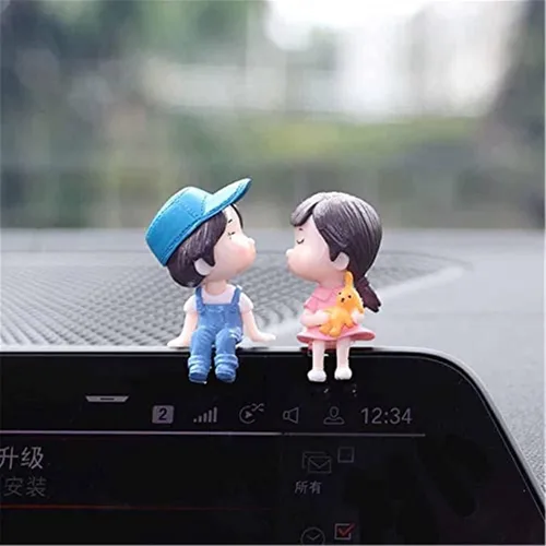 Miniatura 12 de Lindos adornos para pareja, lindo adorno interior de automóvil para parejas, decoración de automóvil, lindas parejas de dibujos animados, accesorios