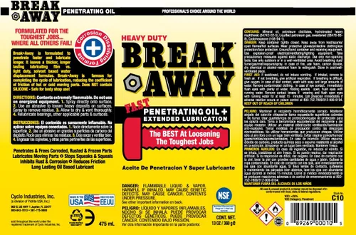 Miniatura 2 de Aceite penetrante rápido Cyclo de alta resistencia para desmontar - Caja de 12 x 13 oz - Lubricación extendida para liberar juntas y pernos oxidados