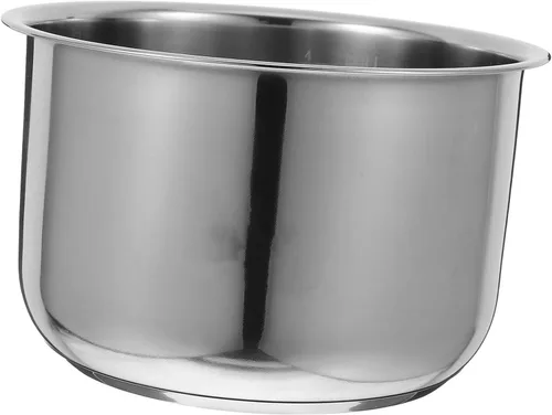 Hemoton Recambio de olla de arroz de acero inoxidable para olla interior de 7.79 pulgadas, revestimiento universal de cocina con escala de medición