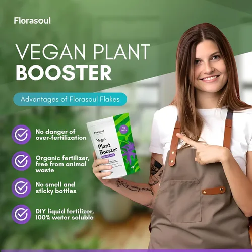 Miniatura 5 de Florasoul® Alimento para plantas de interior inodoro (1.1 libras por 130 galones), fertilizante orgánico de algas marinas para plantas