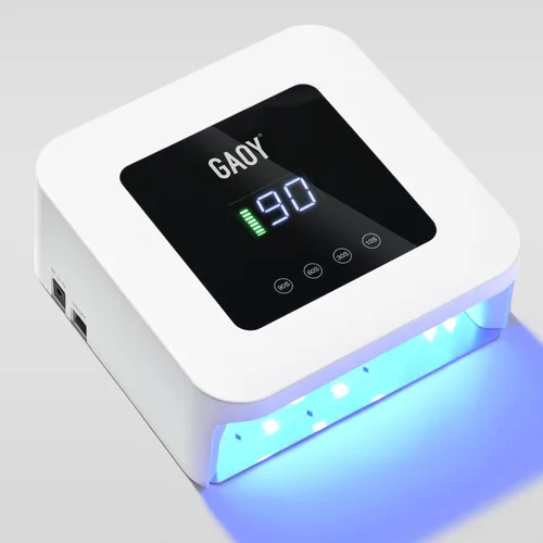 Miniatura 8 de GAOY Lámpara de uñas LED UV inalámbrica para uñas de gel, luz UV recargable, secadora de uñas profesional con 4 temporizadores, sensor automático