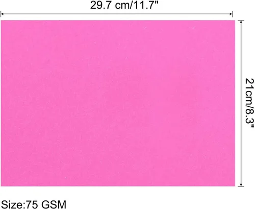 Miniatura 2 de MECCANIXITY 100 hojas de papel de copia de color de 8 1/2 pulgadas, papel de impresora de 2.54 oz/m², rojo fluorescente para impresión de oficina