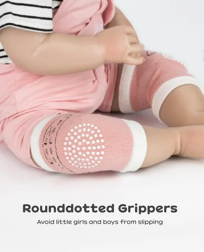 Miniatura 19 de BOSONER Rodilleras antideslizantes para bebés, rodilleras unisex para bebés y niños pequeños, 5 pares