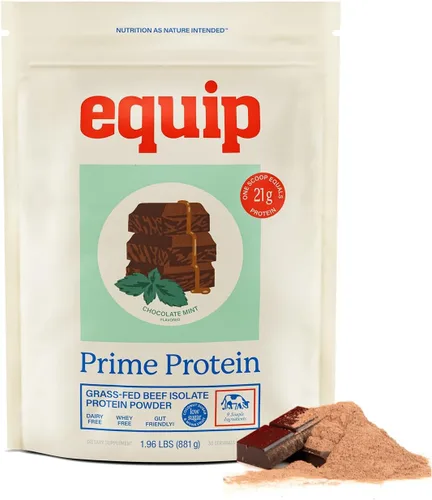 Miniatura 14 de Equip Foods - Polvo de proteína limpia de carne de res alimentada con pasto, apto para dieta carnívora, paleo y keto, sin gluten ni lácteos, 30