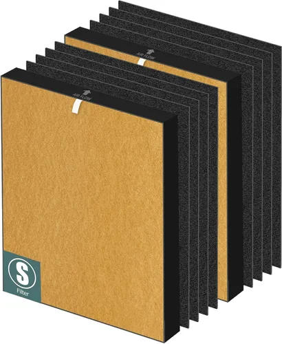 Miniatura 7 de Filtro de repuesto HEPA C545 S para purificador de aire Winix C545, 2 filtros HEPA H13 + 8 prefiltros de carbón activado, parte 1712-0096-00