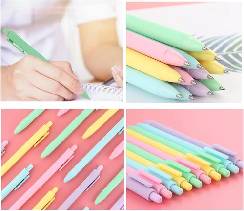 Miniatura 5 de 30 bolígrafos lindos de tinta negra, bolígrafos de gel Kawaii recargables y retráctiles para niños, escuela, oficina, niños, estudiantes