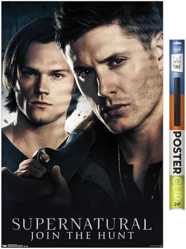 Miniatura 17 de Trends International Supernatural - Póster de pared de hermanos, 14.725 x 22.375 pulgadas, versión enmarcada de madera de granero