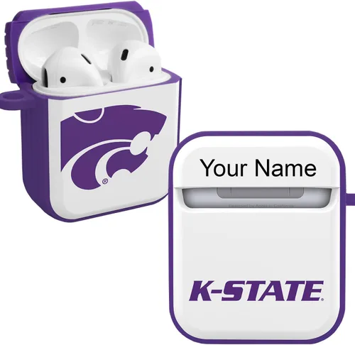 Miniatura 22 de Affinity Bands Kansas State Wildcats HDX Case Cover Compatible with Apple AirPods Gen 1 & 2 (Paint Stripe)