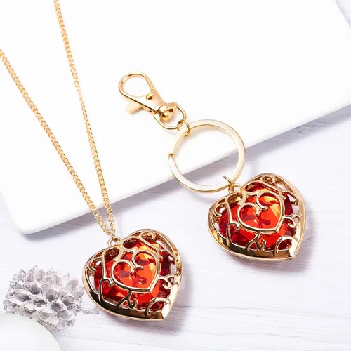 Miniatura 3 de Winssigma The Legend of Zelda - Juego de joyas de collar inspirado en la leyenda de Zelda para fanáticos Zinc No es una piedra preciosa