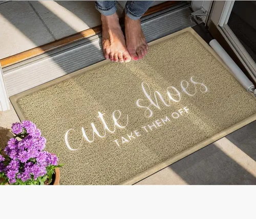 Miniatura 5 de AOAOPQ Tapetes para puertas exteriores para entrada de casa, tapetes de perfil bajo para puertas exteriores, fáciles de limpiar, para baño