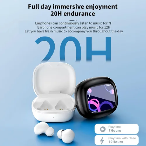 Miniatura 6 de Pantalla táctil invisible pequeños mini auriculares inalámbricos Bluetooth 5.4 discretos auriculares ocultos para el trabajo, auriculares