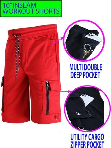 Miniatura 2 de SCREENSHOT Sports Men Athletic Workout Active Shorts