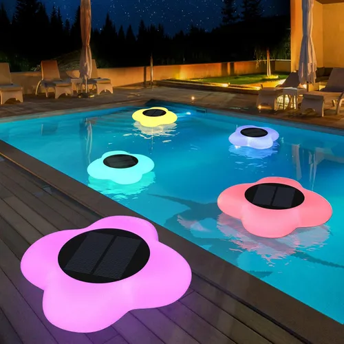 Miniatura 9 de Blibly Luces de piscina Solar Flotante Luz con Multicolor LED Impermeable Jardín al aire libre Luces 1pc