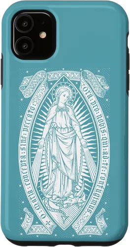 Funda para iPhone 11 Blessed Virgin Mary Vintage Catolic María