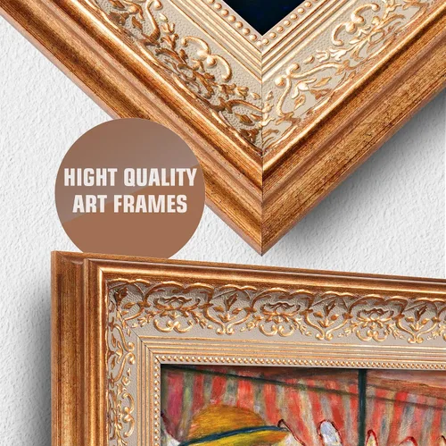 Miniatura 760 de A&T ARTWORK Campo de trigo con cipreses de Van Gogh Las reproducciones de arte clásico mundial, impresiones en lienzo giclée para decoración