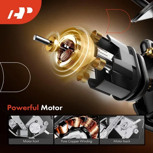 Miniatura 4 de A-Premium Elevalunas eléctrico delantero del lado del conductor con motor de 2 pines compatible con Chrysler 300 2005-2010 y Dodge Charger