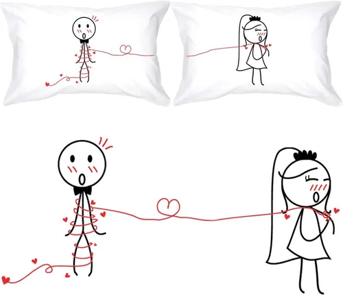 Miniatura 9 de BoldLoft Fundas de almohada Happy Ever After para parejas, regalos de boda para novia y novio, despedida de soltera, recién casados, luna de miel